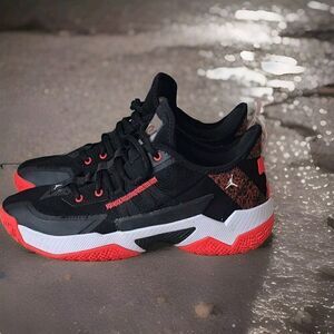 Jordan Westbrook One Take 2 Black/Crimson Basketball Shoes Size 7Y